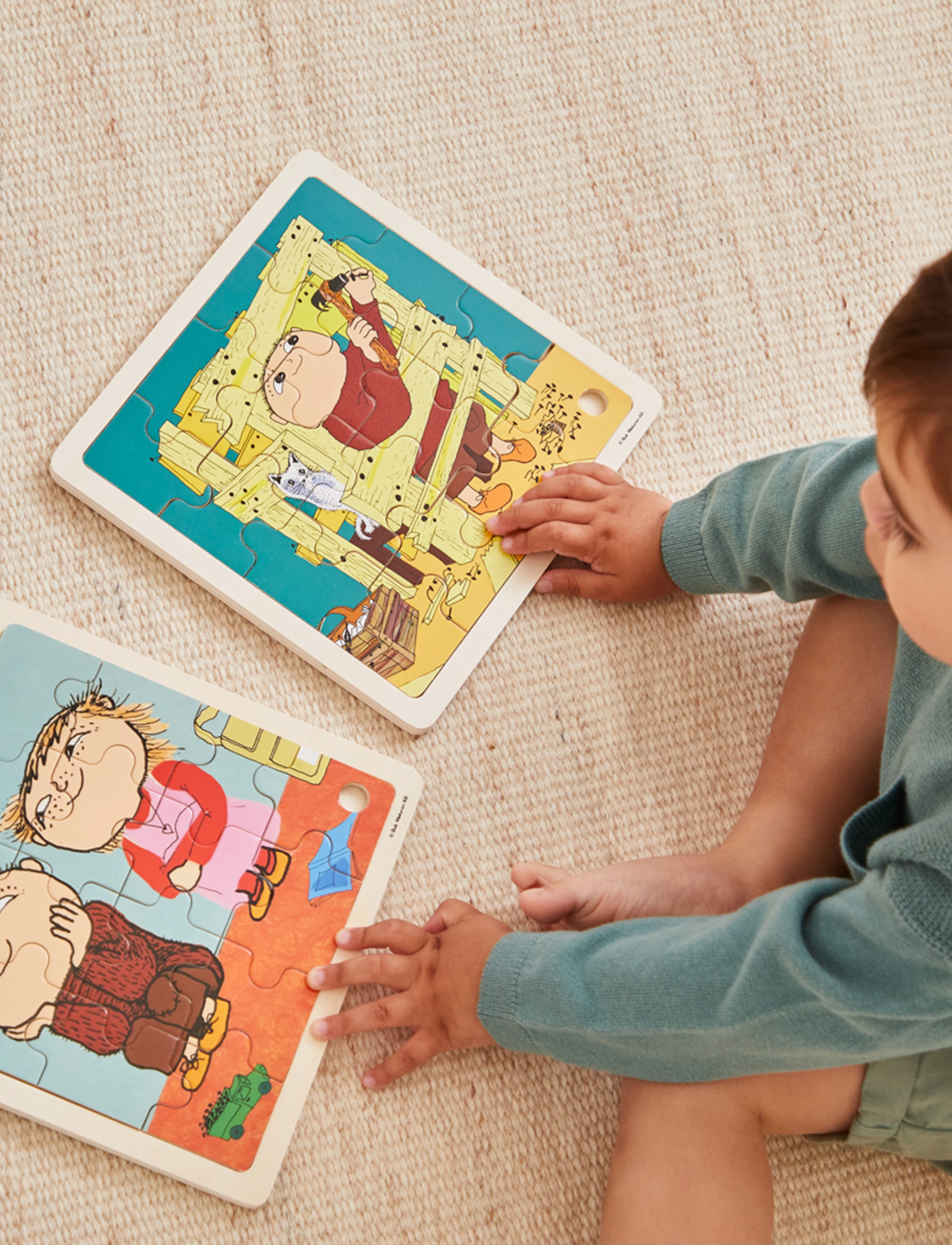 Alfons Åberg - Alfons Åberg - FSC Wooden Puzzle – Construction - puzzles en bois - multiple color - 4