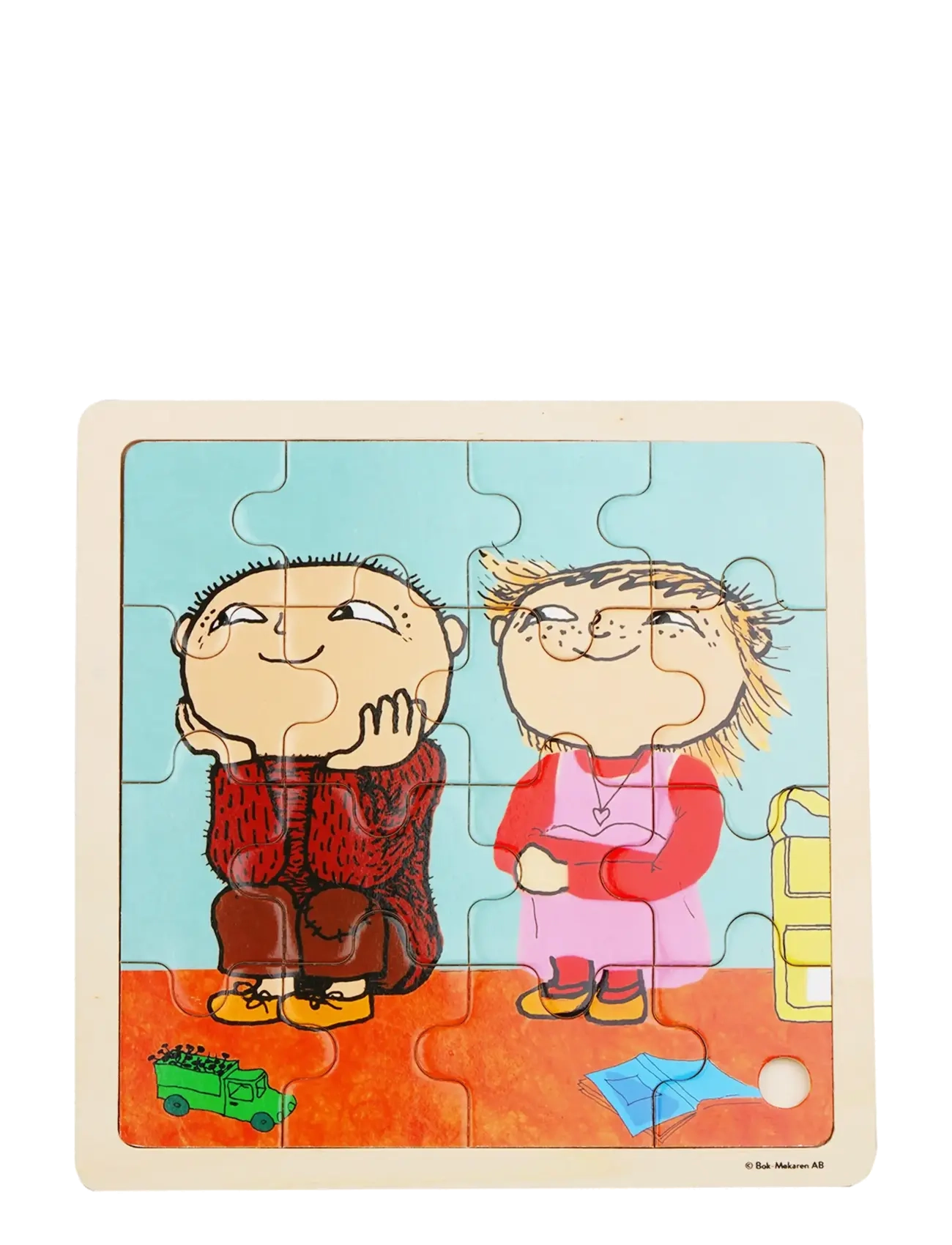 BARBO Spielzeug Alfons Åberg - Fsc Wooden Puzzle – Friends Patterned - One Size - Kinder