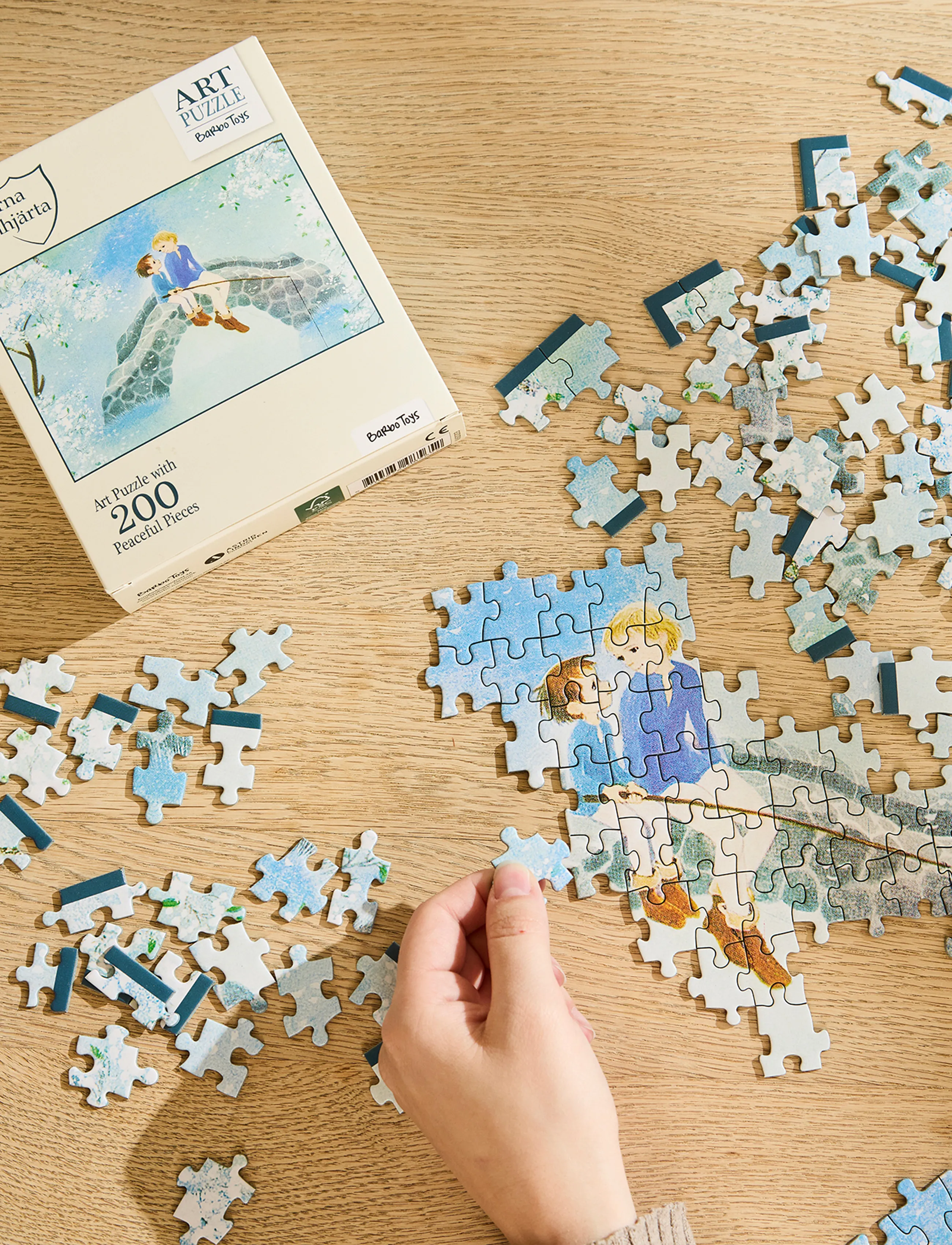 Barbo Spielzeug Brødrene Løvehjerte Art Puzzle 200Pcs Bridge, One Size, Puzzles, Mehrfarbig/gemustert - Classic Kinder