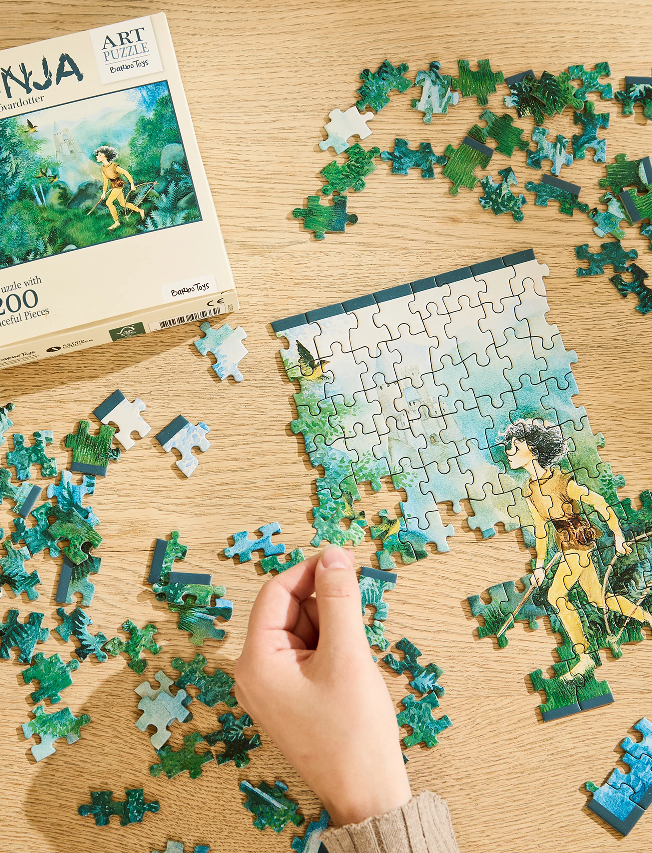 Barbo Spielzeug Ronja Røverdatter Art Puzzle 200Pcs Ronja, One Size, Puzzles, Mehrfarbig/gemustert - Classic Kinder