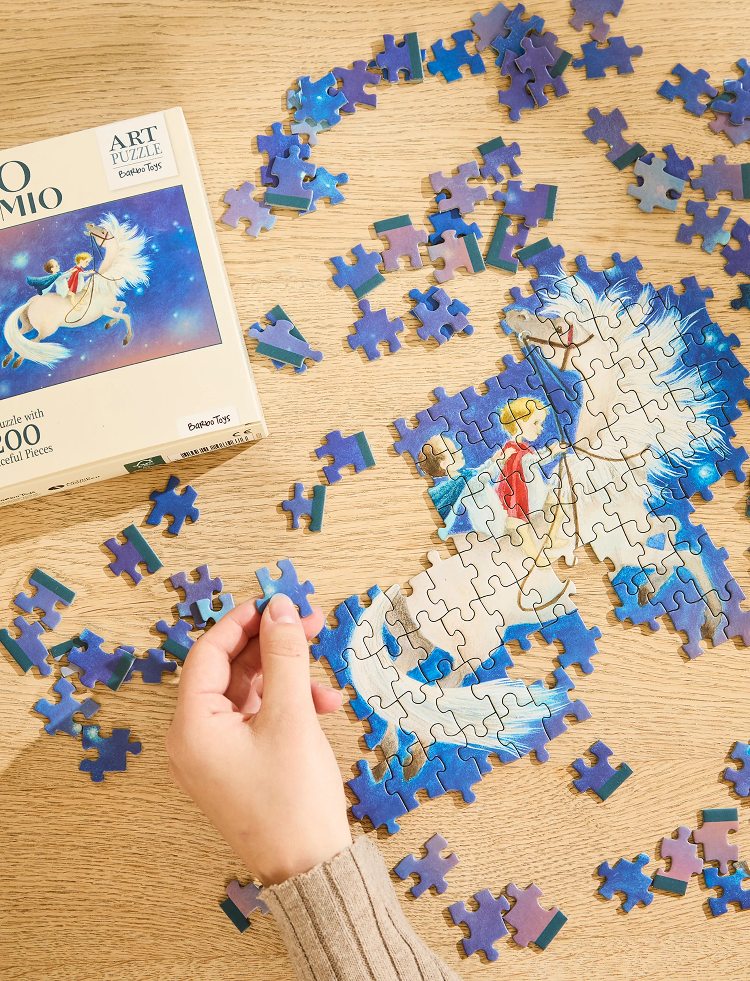 Barbo Spielzeug Mio Min Art Puzzle 200Pcs Flying, One Size, Puzzles, Blau - Classic Kinder