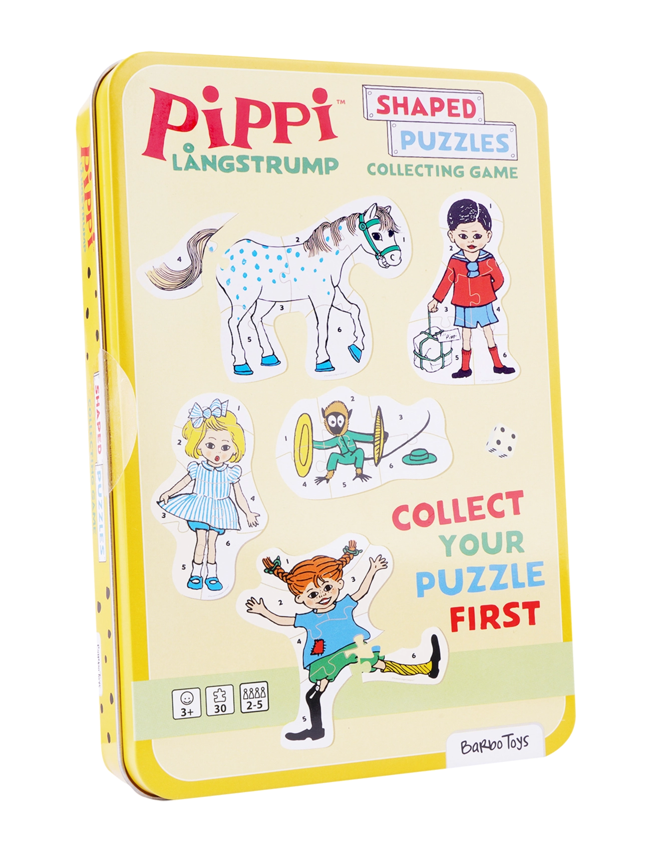 Pippi Långstrump Pippi - Puzzle Game In Tin Box - Leksaker - MULTIPLE COLOR / yellow