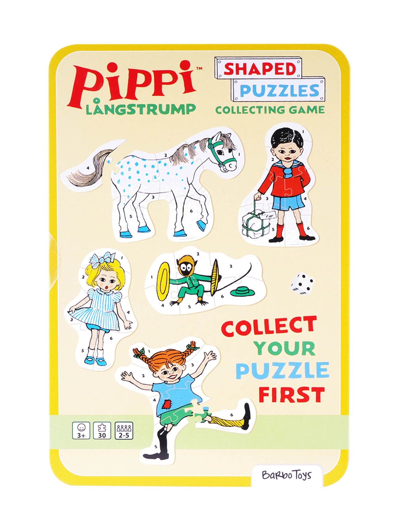 Pippi Långstrump - Pippi - Puzzle Game In Tin Box - brädspel - multiple color - 3