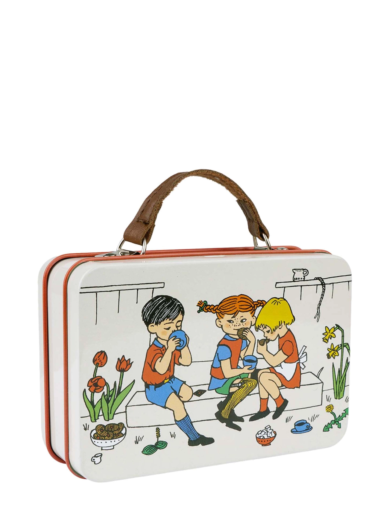 Barbo Toys Pippi Small Tin Suitcase Cream, Børn, Travel, Creme, Str: ONE SIZE