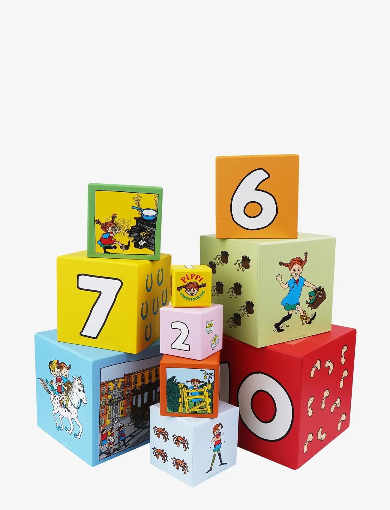 Fifi Brindacier - Pippi Stacking Cubes - multiple color - 1