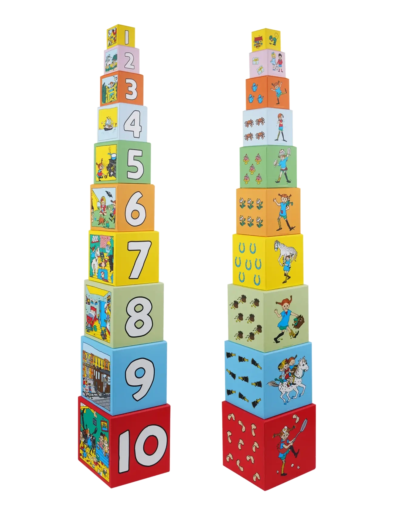 Barbo Toys - Pippi Stacking Cubes - multiple color - 1