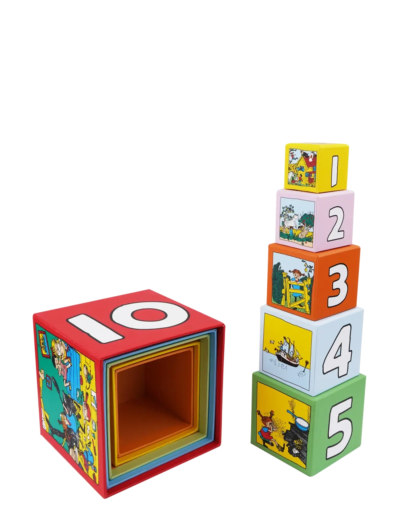 Barbo Toys - Pippi Stacking Cubes - multiple color - 2
