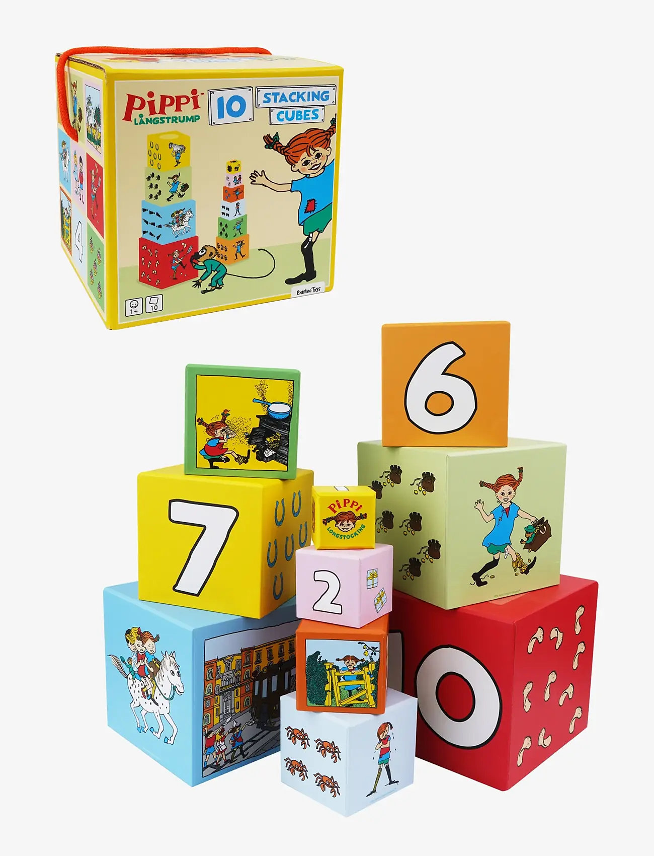 Fifi Brindacier - Pippi Stacking Cubes - multiple color - 5