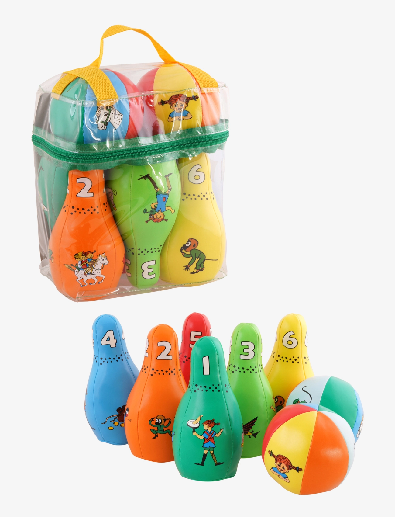 Pippi Langstrømpe Pippi Bowling Set, Børn, Spil, Multi/mønstret, Str: ONE SIZE