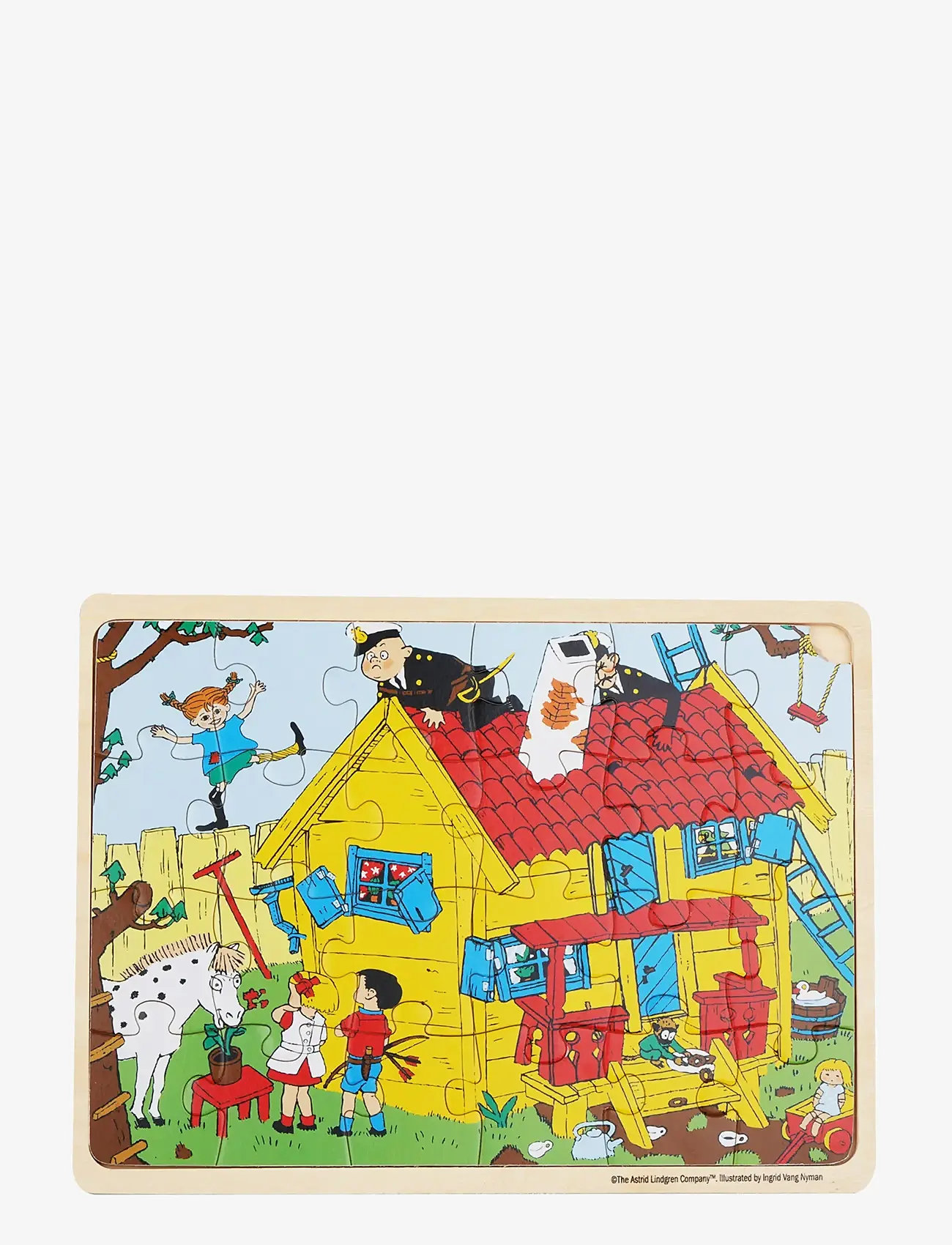 Barbo Toys - Pippi Wooden Framed Puzzle - multiple color - 1