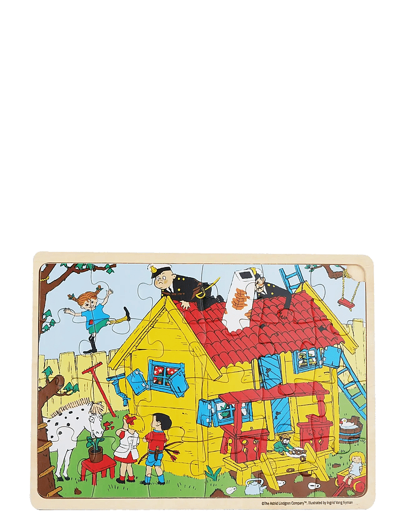 Barbo Toys - Pippi Wooden Framed Puzzle - multiple color - 1
