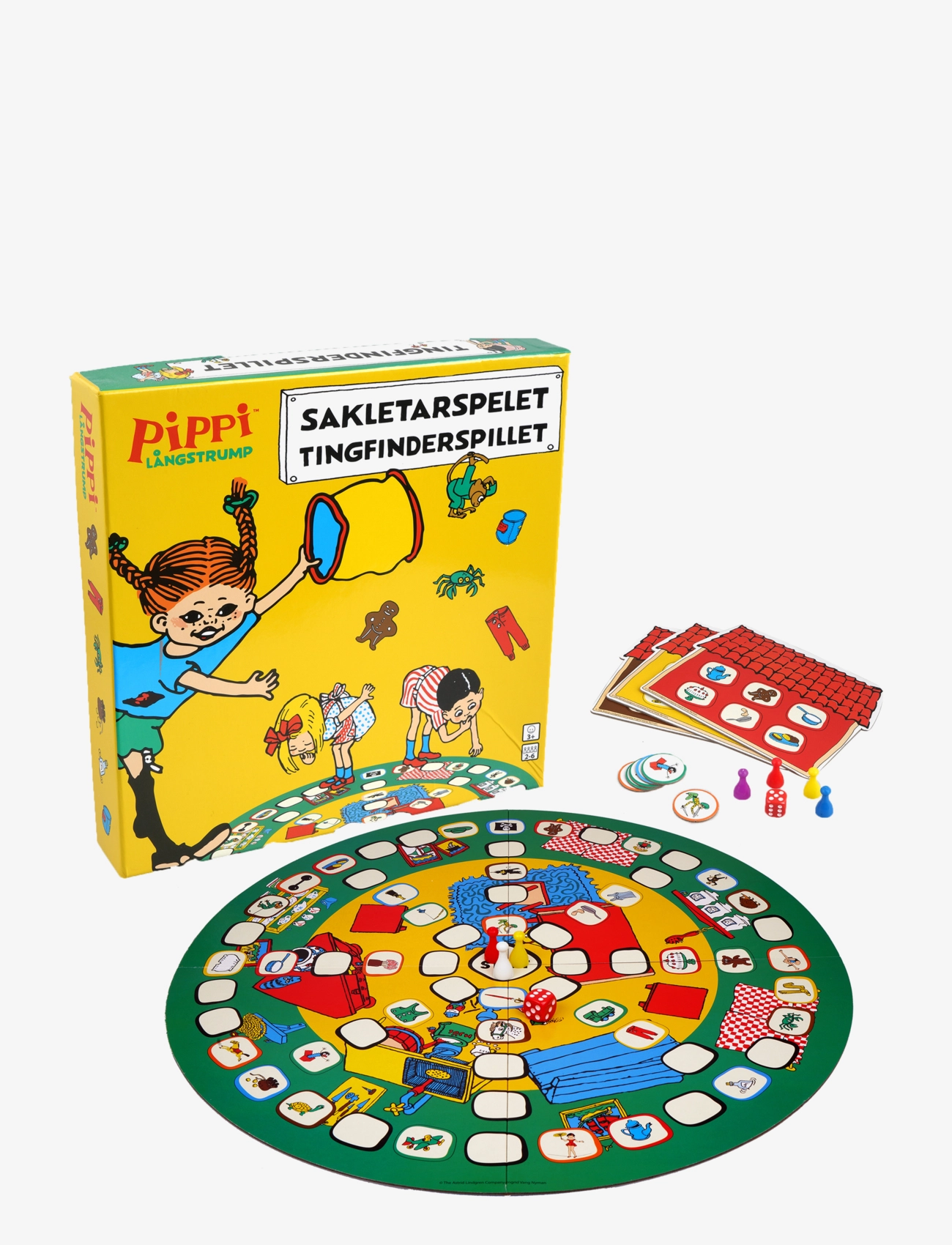 Pippi Langstrømpe Thingfinder Game, SWEDISH/DANISH, Games, Gelb - Board Kinder