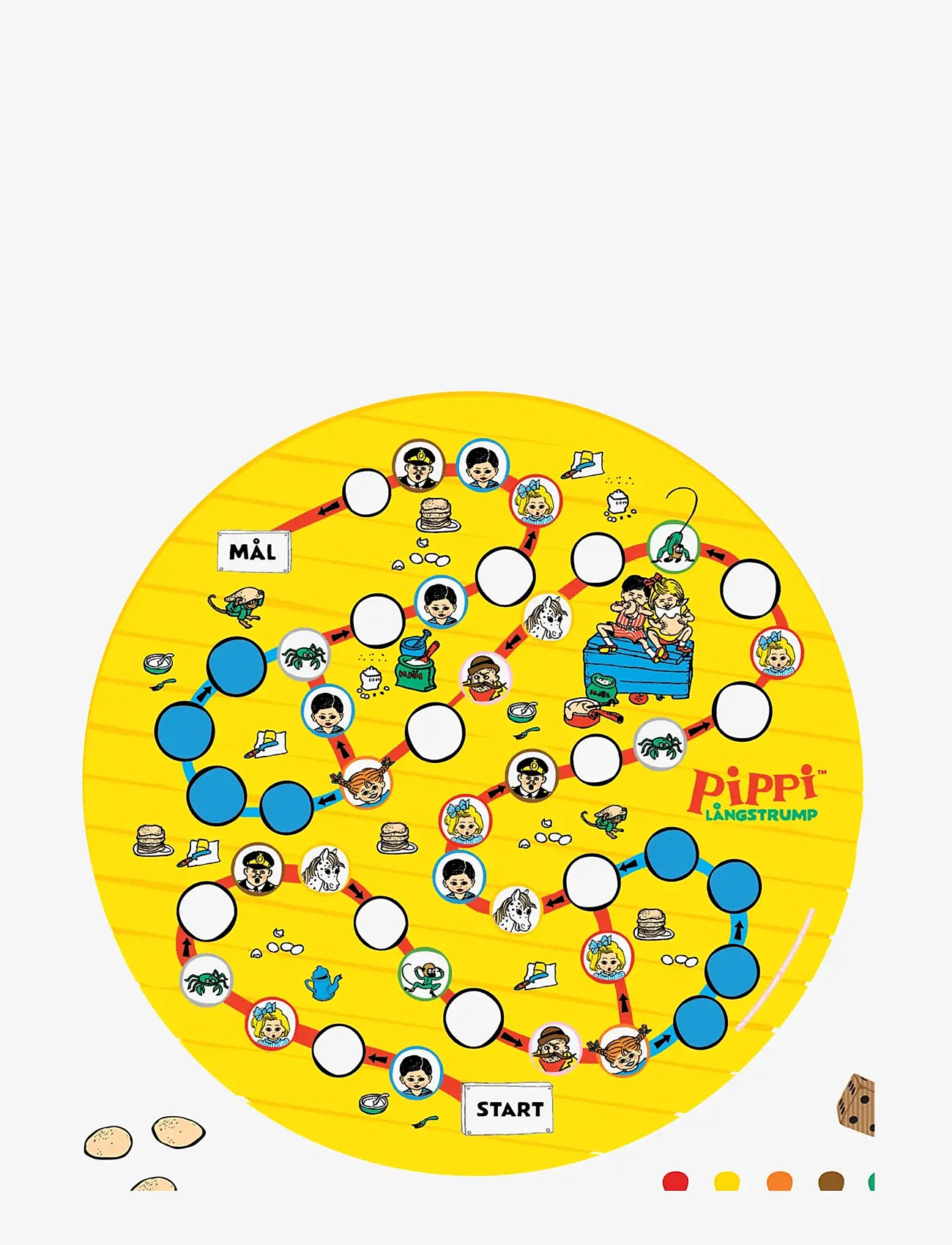 Pippi Langstrømpe - Pippi Pancake Board Game - board games - 1016 - 2