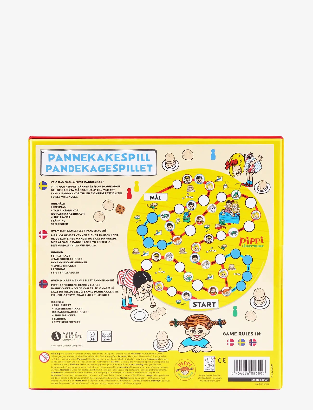 Pippi Langstrømpe - Pippi Pancake Board Game - board games - 1016 - 5