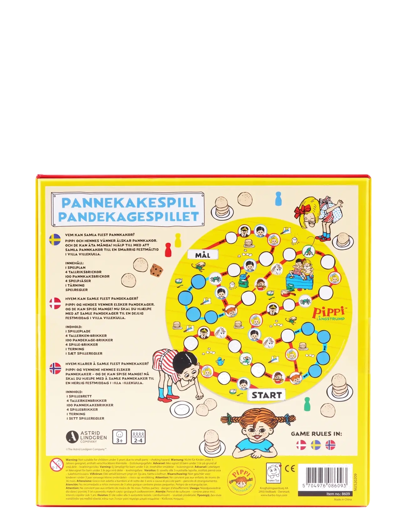 Pippi Langstrumpf - Pippi Pancake Board Game - brettspiele - 1016 - 5