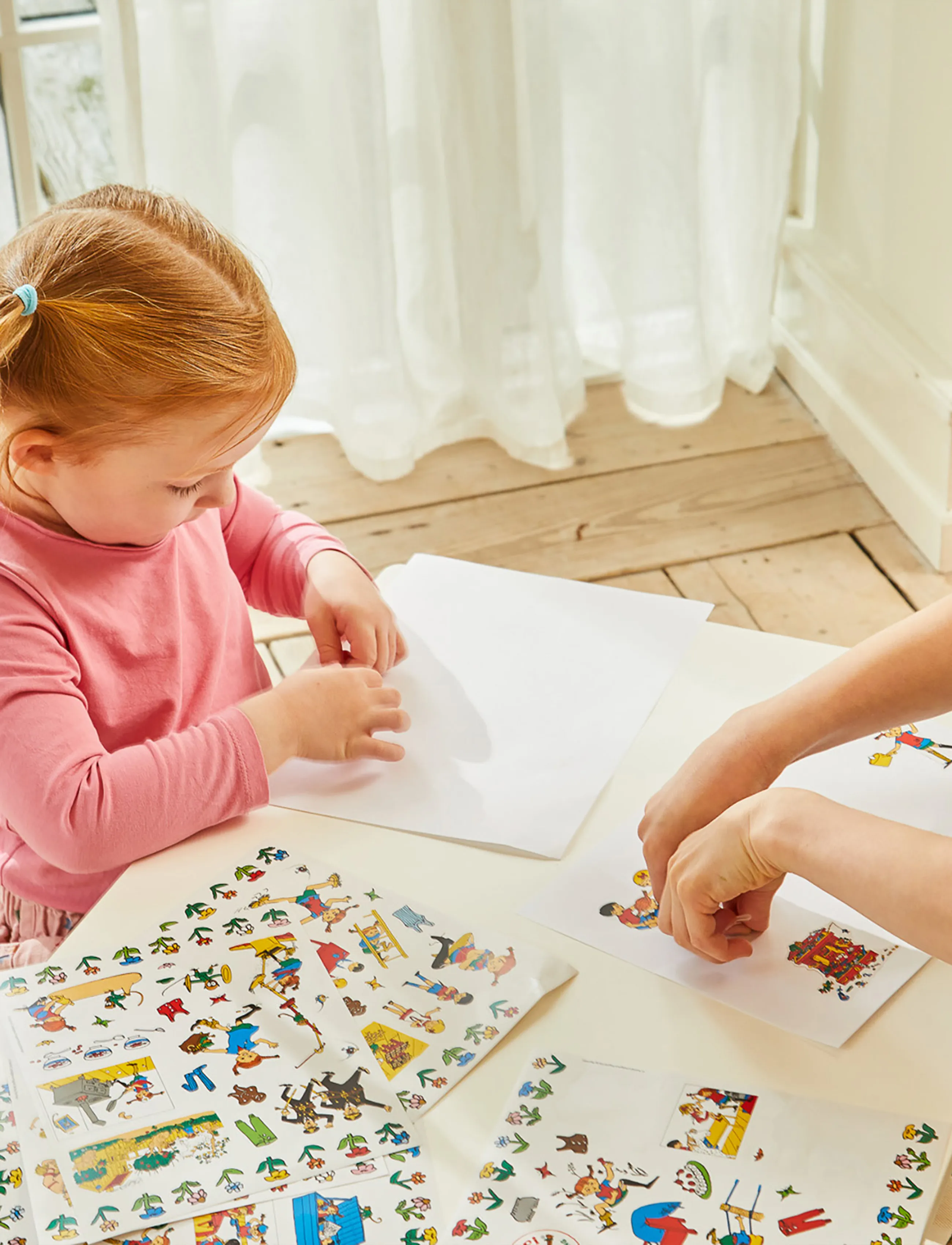 Pippi Langstrømpe Pippi - Stickers - Friends, One Size, Multi/patterned, Håndværk > Klistermærker, Børn