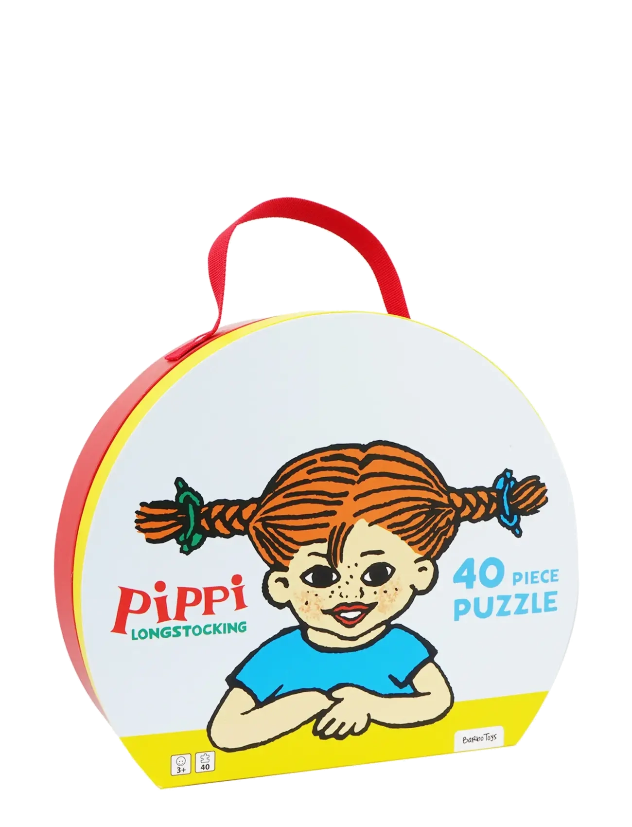 BARBO Spielzeug Pippi Suitcase With Puzzle - 40 Pcs Patterned - One Size - Kinder