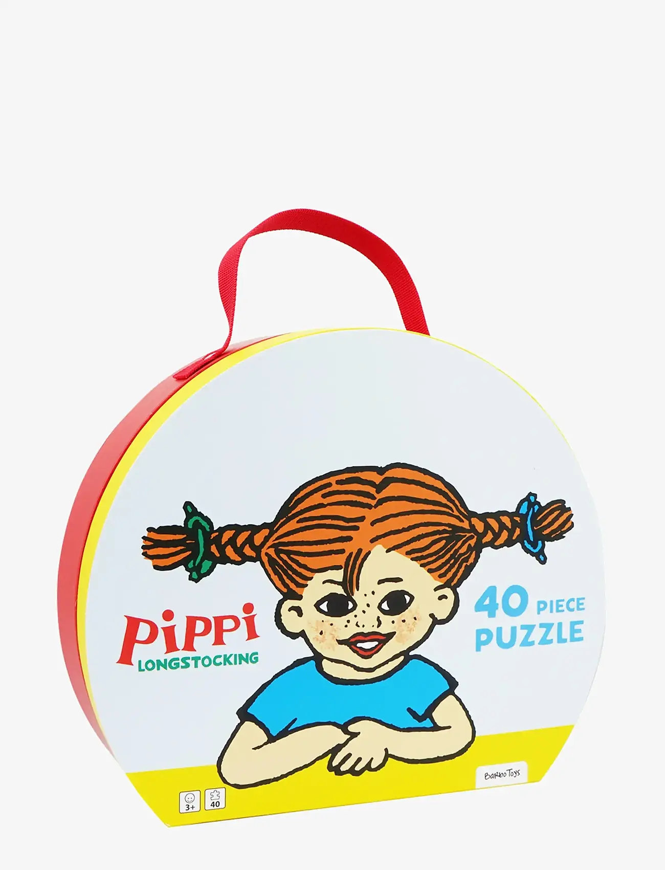 Barbo Toys - Pippi Suitcase with Puzzle - 40 pcs - klassische puzzles - multiple color - 1