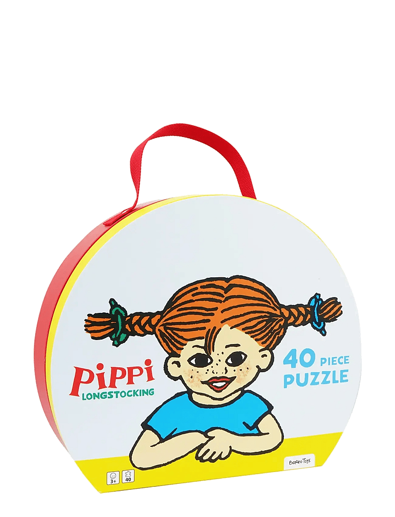 Barbo Toys - Pippi Suitcase with Puzzle - 40 pcs - klassische puzzles - multiple color - 1