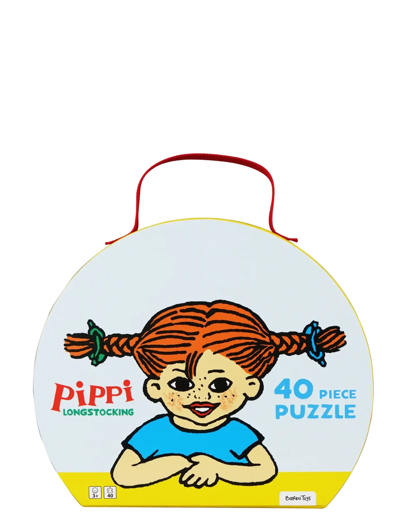 Barbo Toys - Pippi Suitcase with Puzzle - 40 pcs - klassische puzzles - multiple color - 4