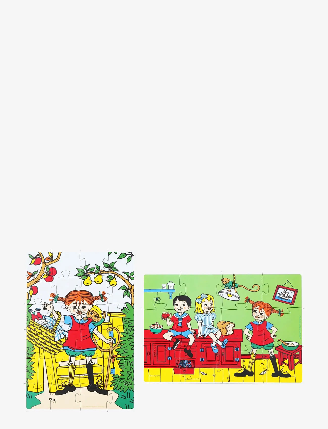Pippi Langstrumpf Pippi - 2 Puzzles (OTO8624) - Klassische Puzzles