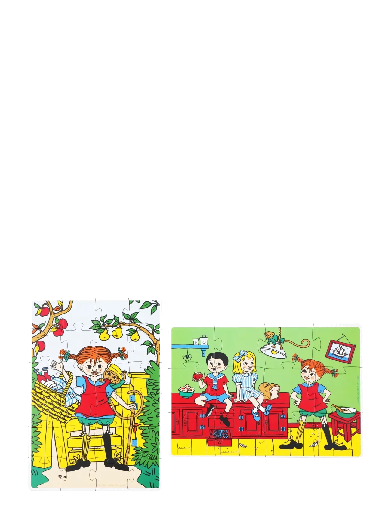 Pippi Langstrumpf - Pippi - 2 Puzzles - klassische puzzles - multiple color - 1