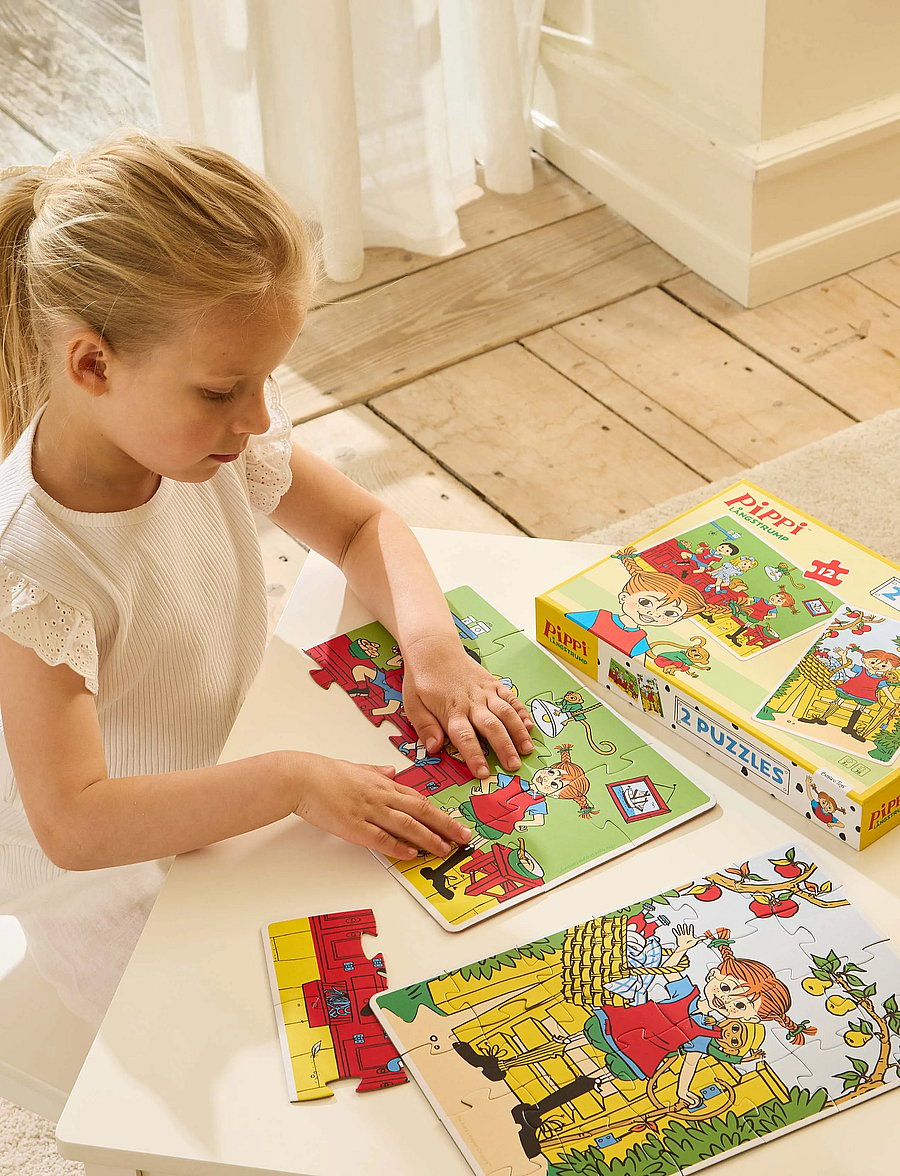 Barbo Toys - Pippi - 2 Puzzles - klassieke puzzels - multiple color - 4