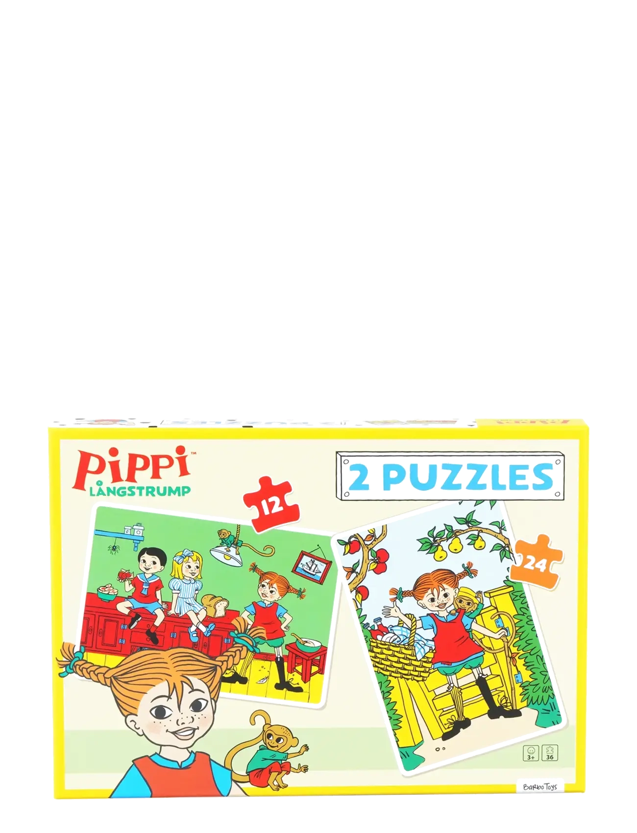 Pippi Langstrumpf - Pippi - 2 Puzzles - klassische puzzles - multiple color - 2