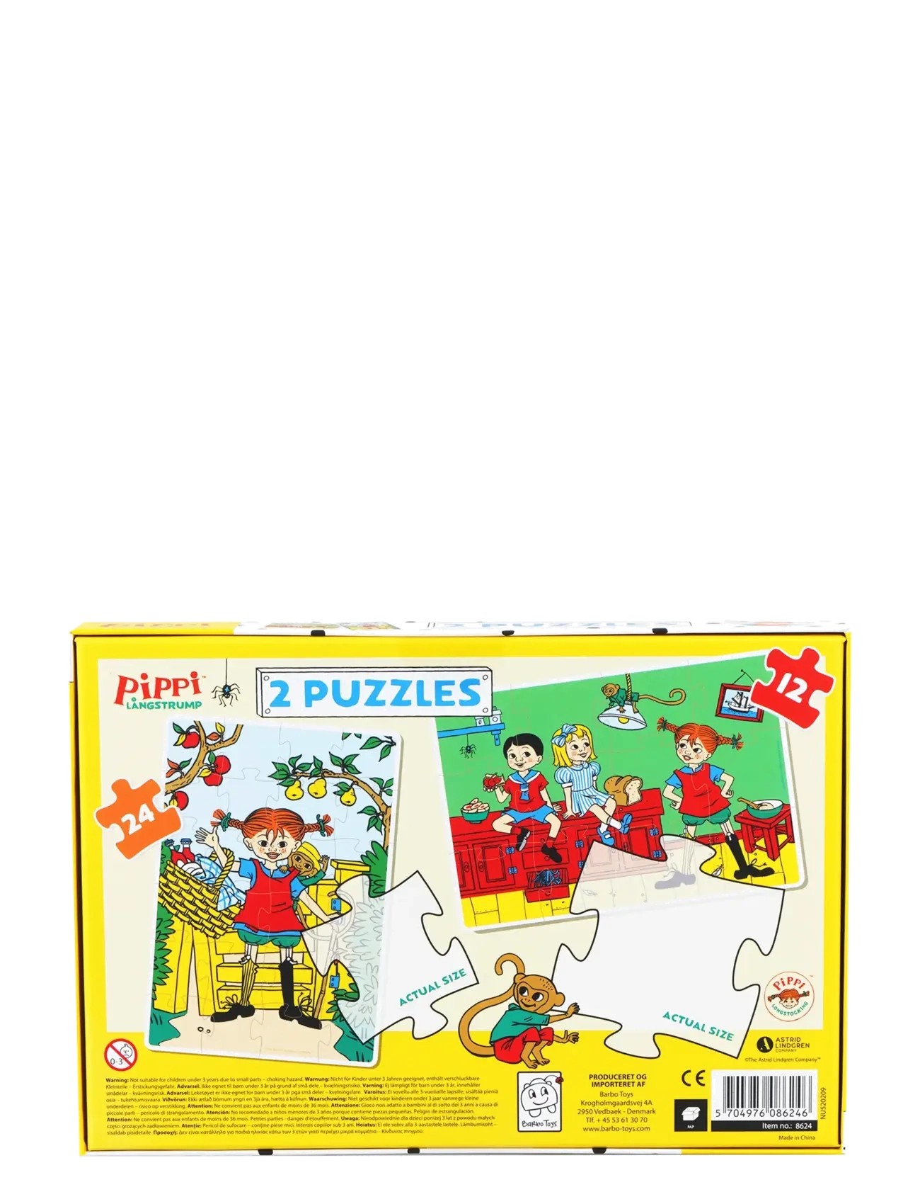 Pippi Langstrumpf - Pippi - 2 Puzzles - klassische puzzles - multiple color - 3