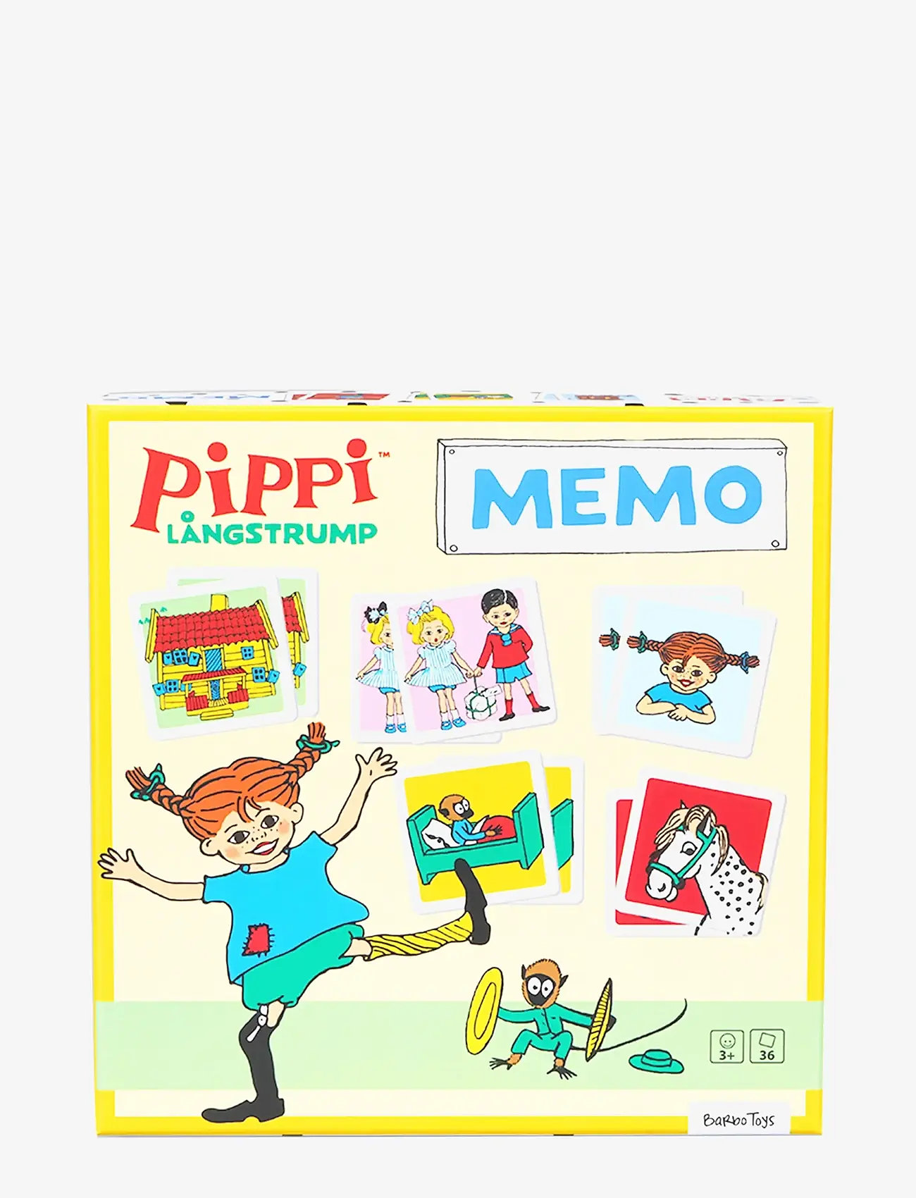 Barbo Toys - Pippi Memo - minnisspil - multiple color - 2