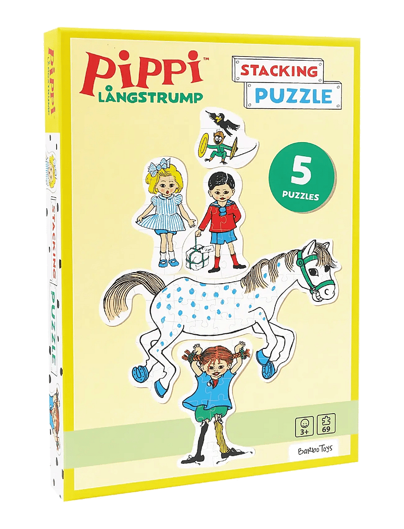 Barbo Toys - Pippi Stacking Puzzles - pädagogische rätsel - multiple color - 0