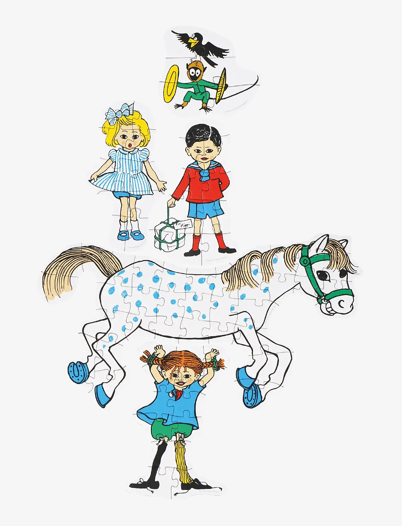 Barbo Toys - Pippi Stacking Puzzles - pædagogiske puslespil - multiple color - 1
