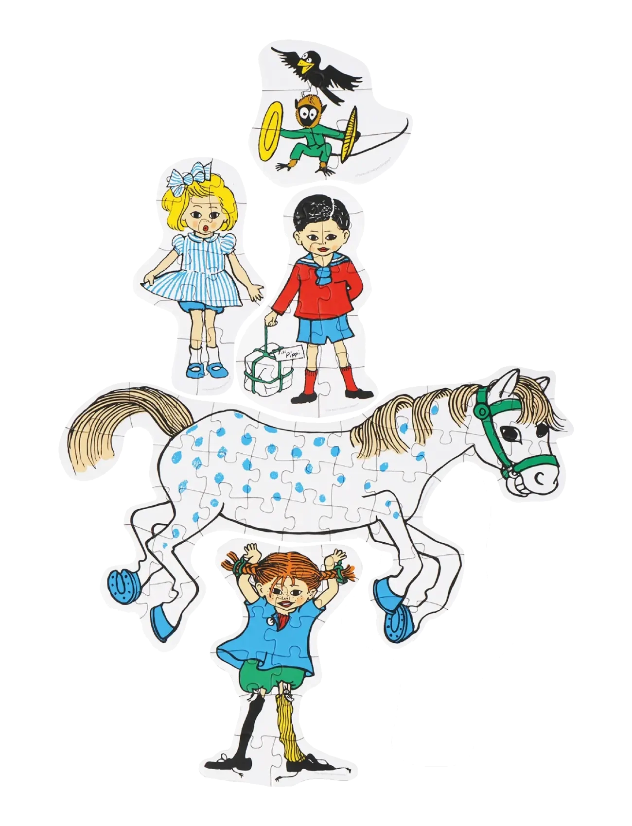 Barbo Toys - Pippi Stacking Puzzles - pedagogiska pussel - multiple color - 1