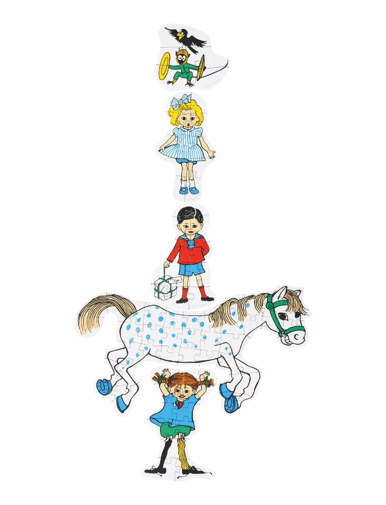 Barbo Toys - Pippi Stacking Puzzles - pedagogiska pussel - multiple color - 2