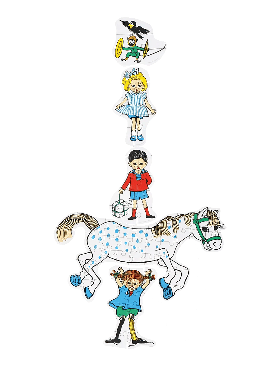 Barbo Toys - Pippi Stacking Puzzles - pedagogiska pussel - multiple color - 2