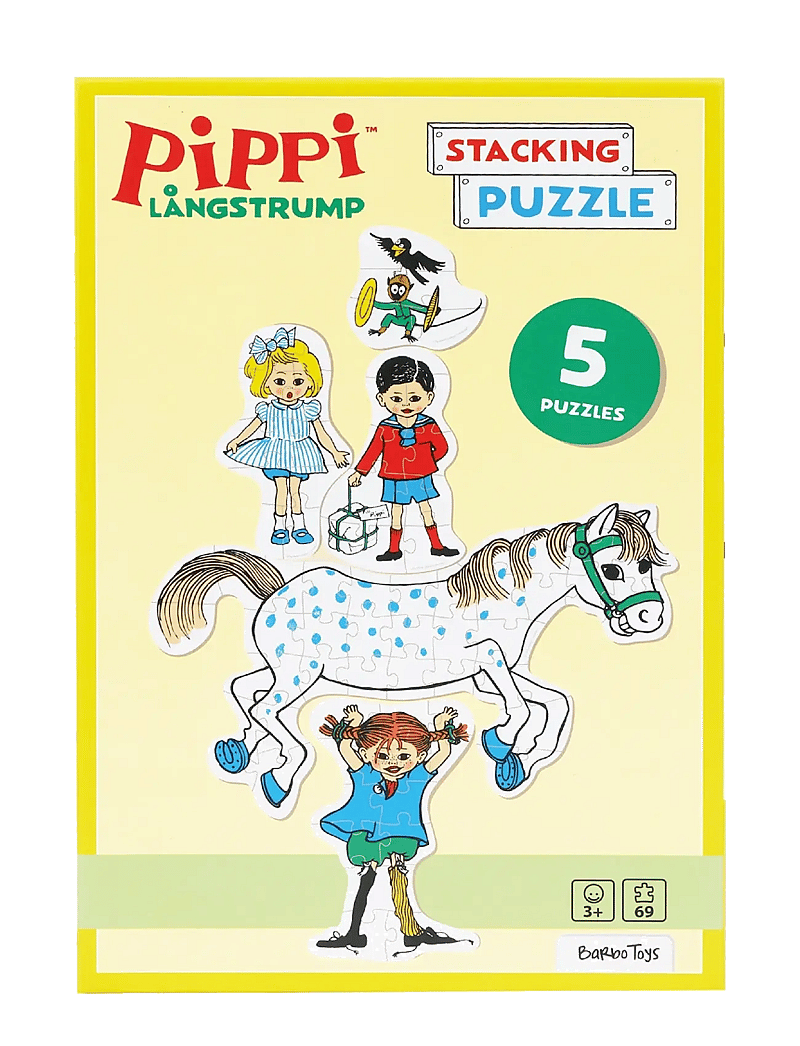 Barbo Toys - Pippi Stacking Puzzles - pädagogische rätsel - multiple color - 3