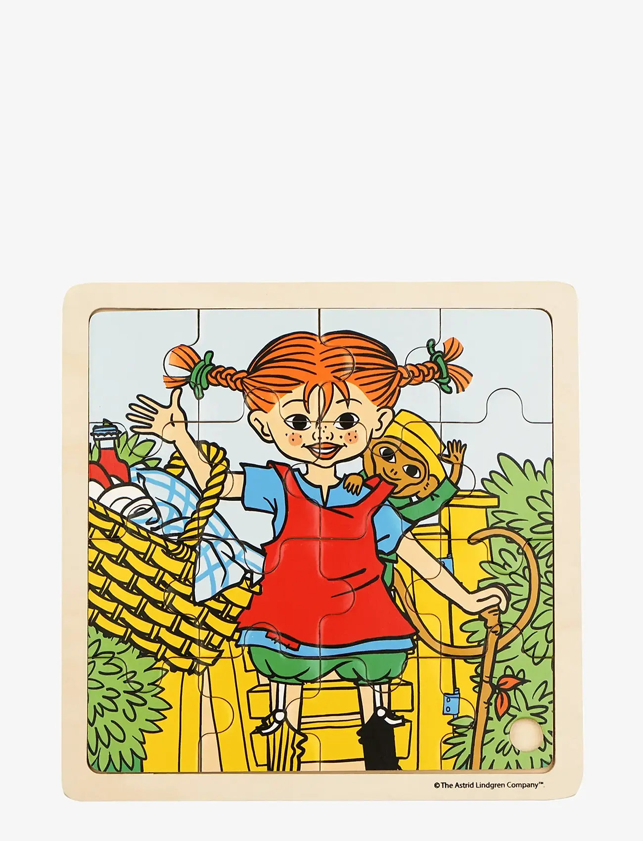 Barbo Toys - Pippi Square Puzzle - Pippi and Mr. Nilsson - multiple color - 1