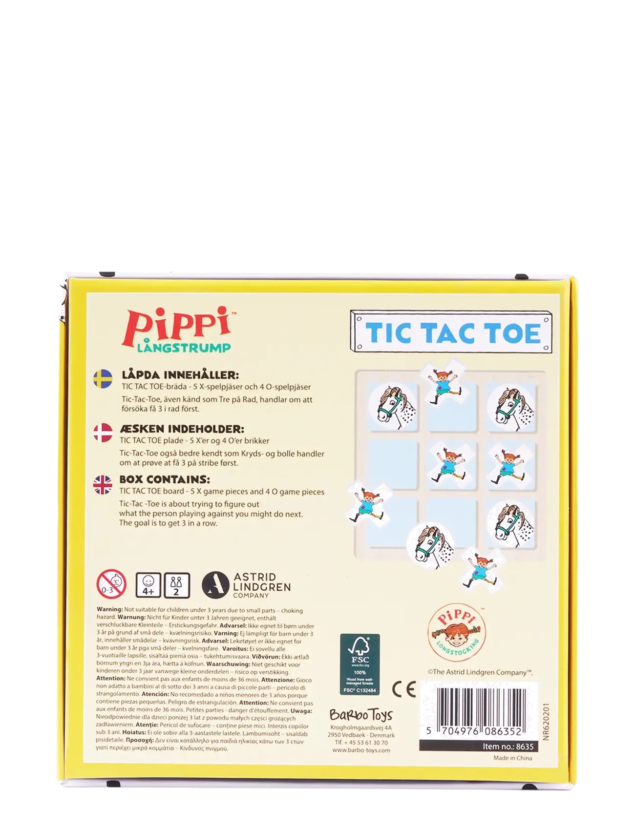 Pippi Langstrømpe - Pippi - Tic Tac Toe - kryds & bolle - multiple color - 4