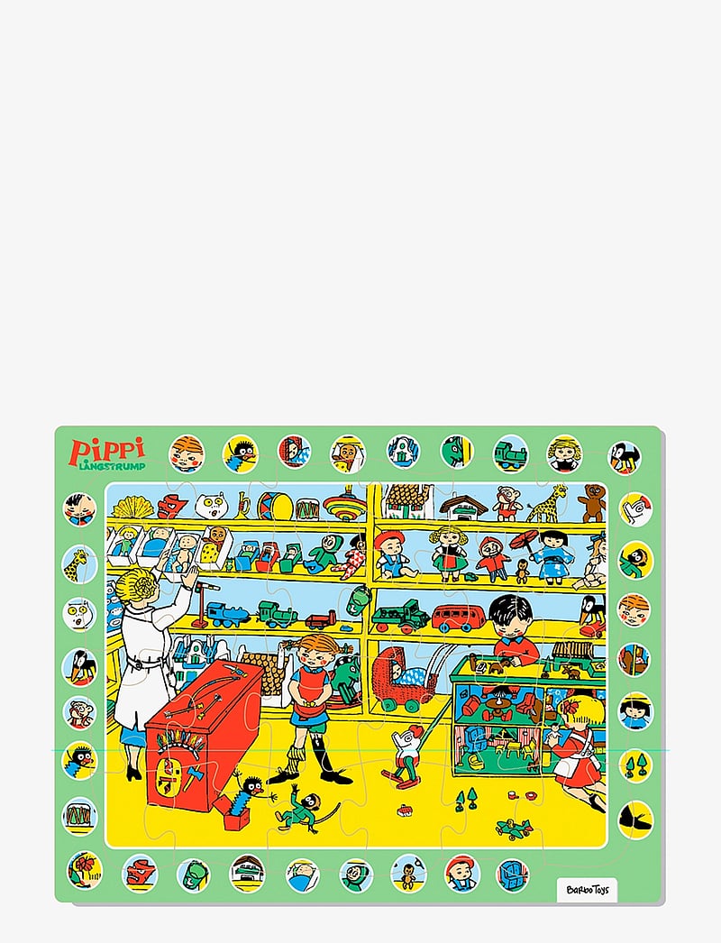 Pippi Langstrumpf - Pippi - Frame Cardboard Puzzle - Thingfinder - klassische puzzles - multiple color - 0