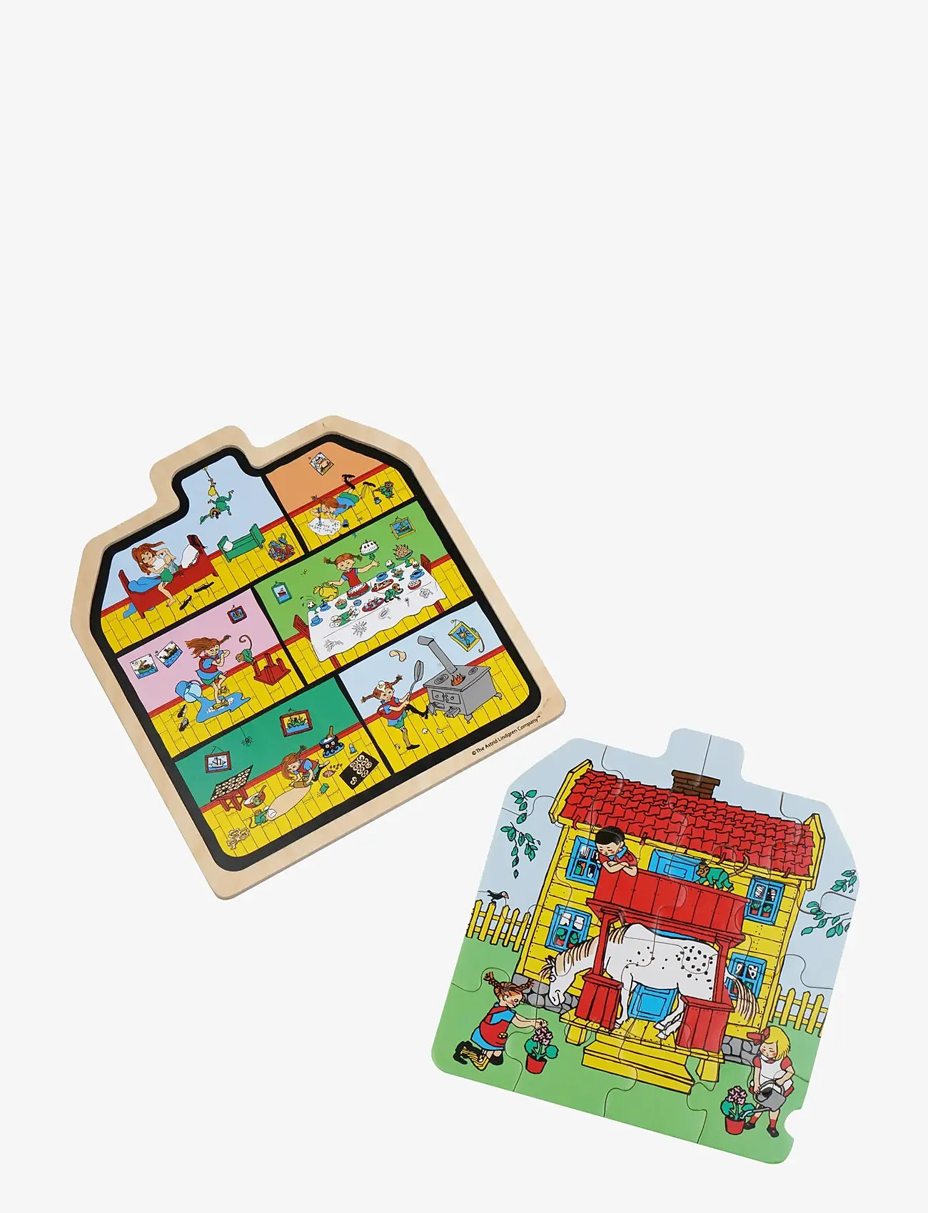 Pippi Långstrump - Pippi - Wooden House Puzzle - träpussel - multiple color - 1