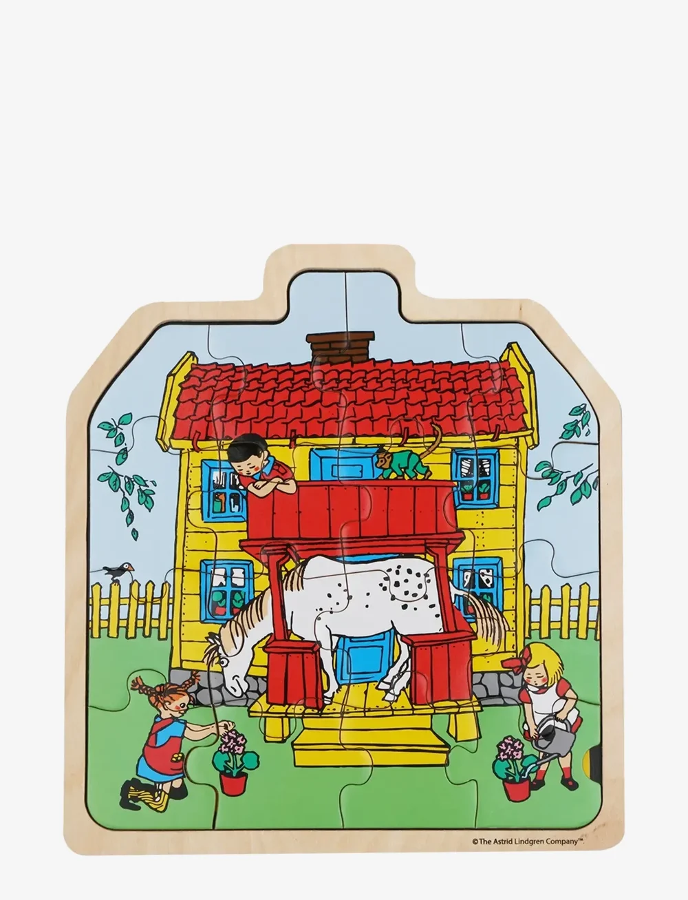 Pipi Pikksukk - Pippi - Wooden House Puzzle - puidust pusled - multiple color - 2