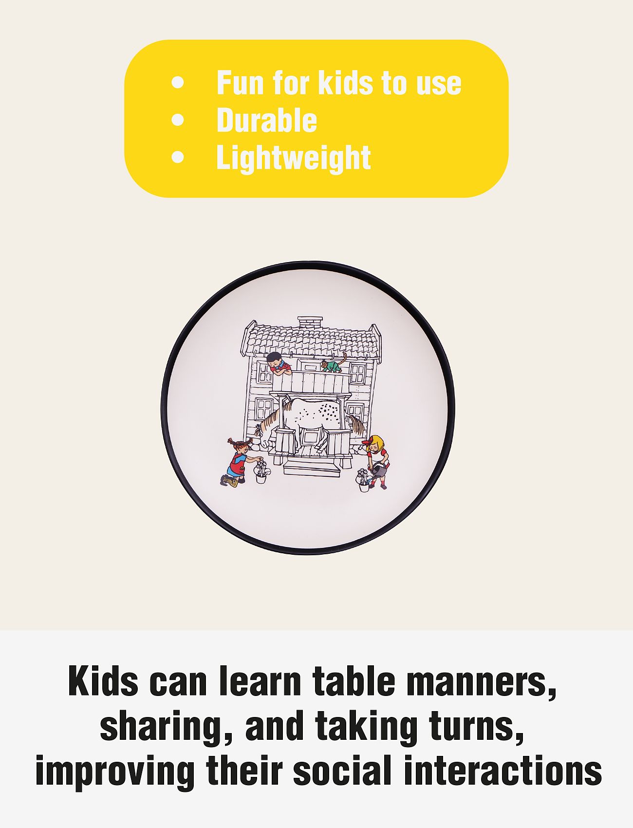 Pipi Pikksukk - Pippi Tableware Plate - Trend - taldrikud - 1016 - 3