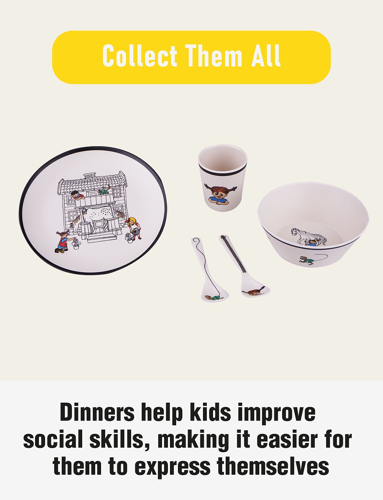 Pipi Pikksukk - Pippi Tableware Plate - Trend - taldrikud - 1016 - 4