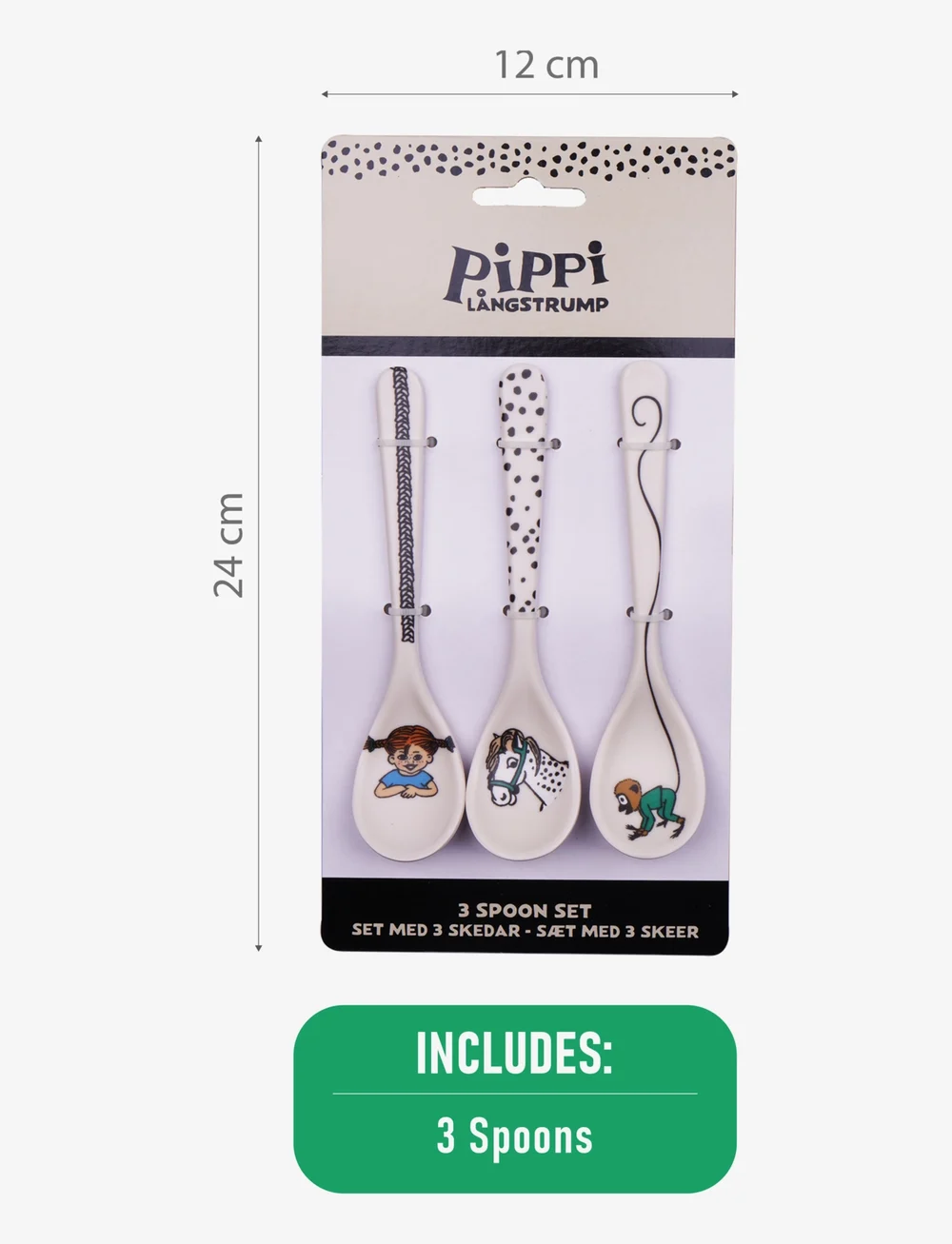 Pippi Langstrumpf - Pippi Tableware 3 Spoons set - Trend - besteck - 1016 - 3