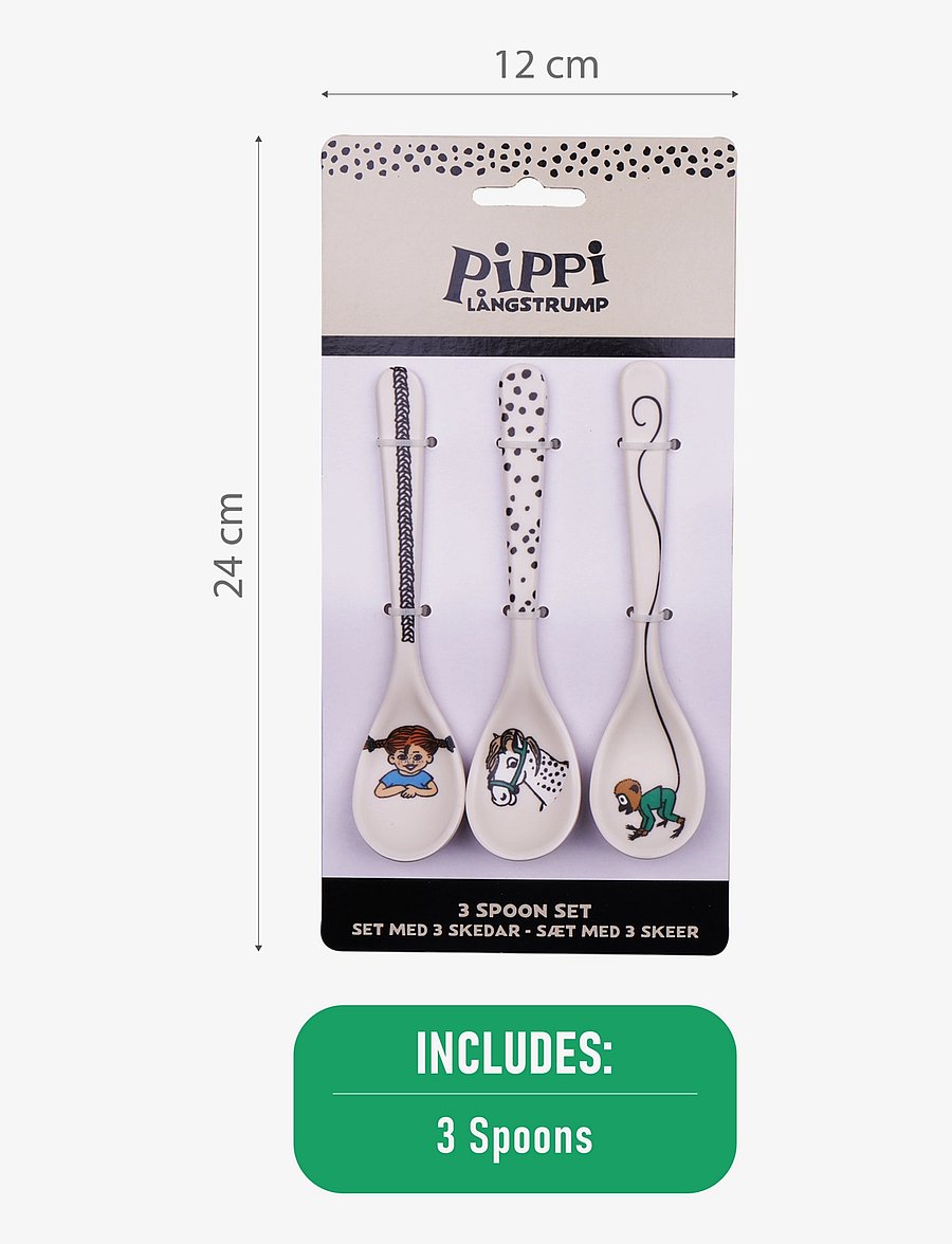 Pippi Langstrumpf - Pippi Tableware 3 Spoons set - Trend - 1016 - 3