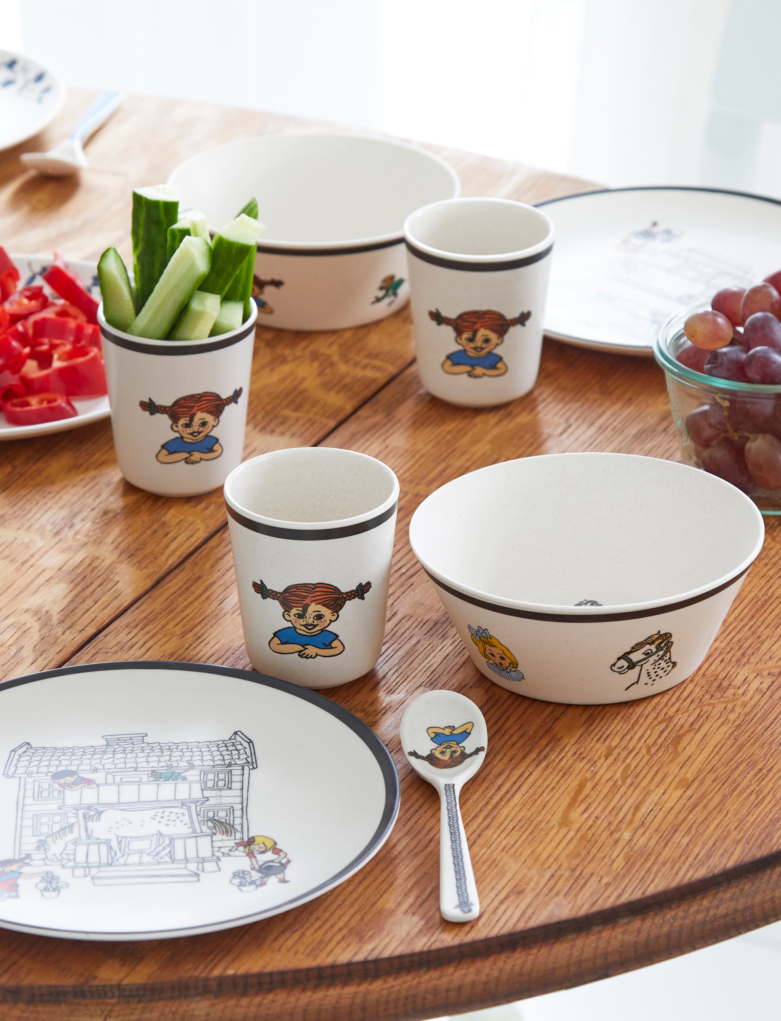 Pippi Langstrømpe Pippi Tableware Tumbler - Trend, One Size, Cream, Kopper & Krus > Kopper, Børn