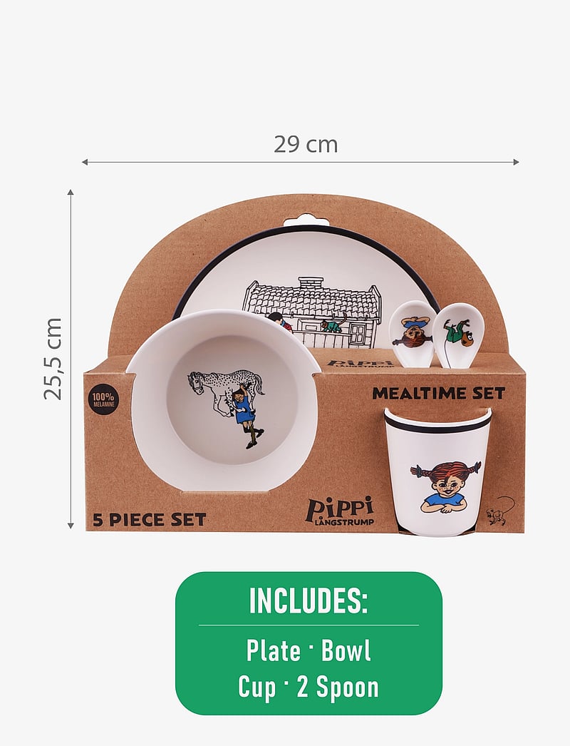 Pippi Langstrumpf - Pippi Tabelware 5 pcs set - essgeschirr - multiple color - 5