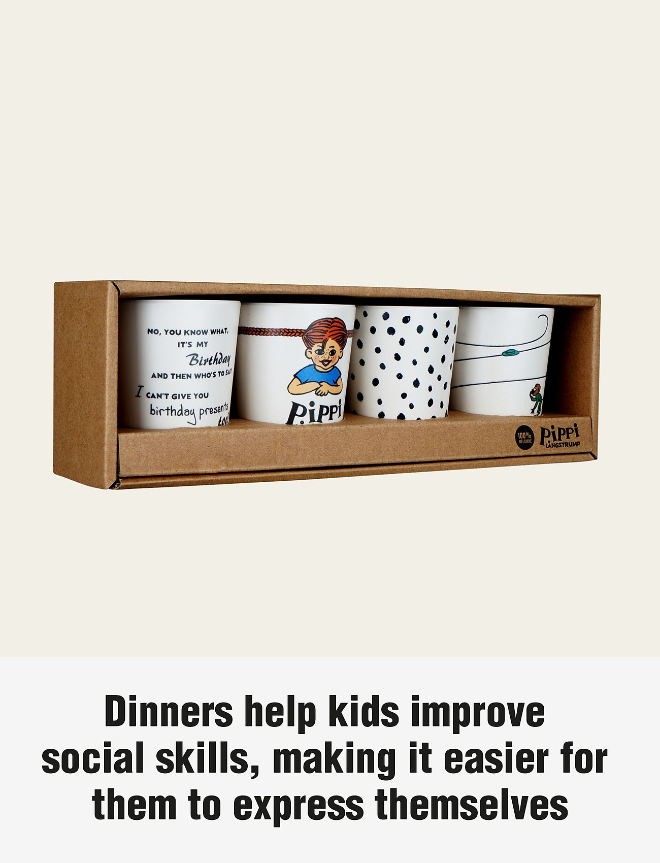 Pippi Langstrømpe - Pippi 4 tumbler - krus & kopper - multiple color - 5