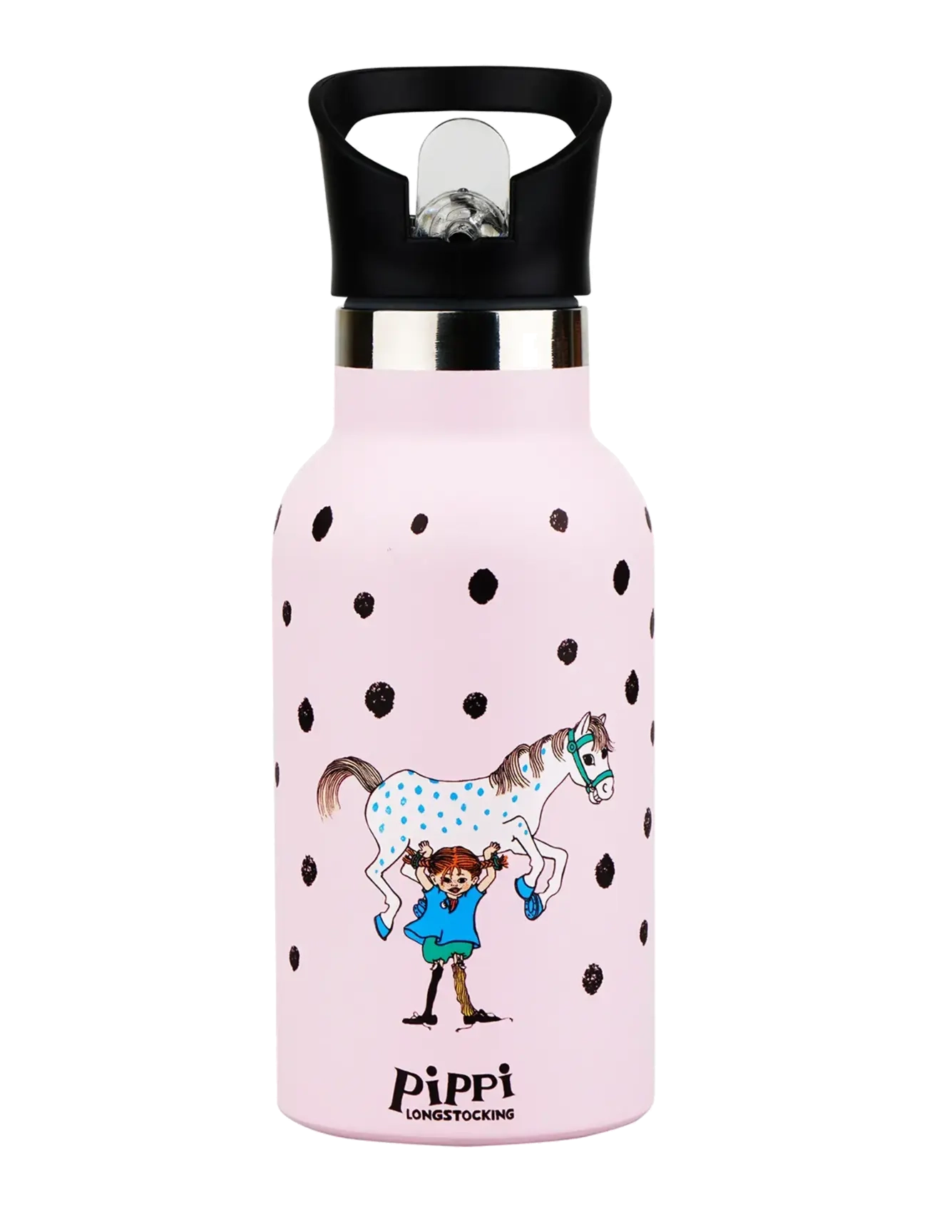 Pippi Langstrumpf Pippi - Drinking Bottle - Pink - Wasserflaschen - PINK / pink/rose
