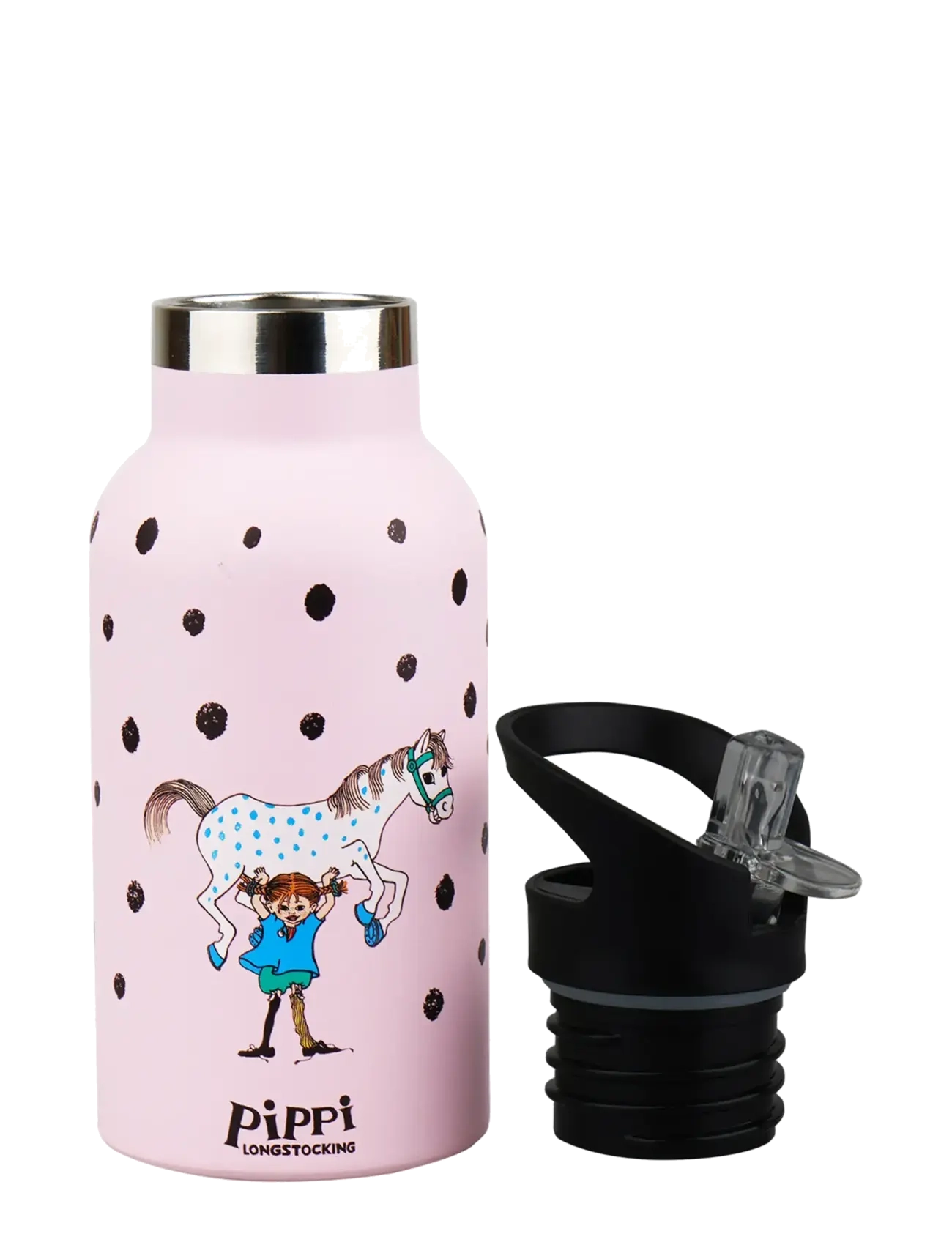 Pippi Langstrumpf - Pippi - Drinking Bottle - Pink - wasserflaschen - pink - 2